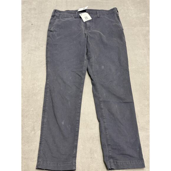 American Eagle Pants Mens 34x30 Gray Stretch Chino Classic Fit Casual New Tags - Picture 1 of 13